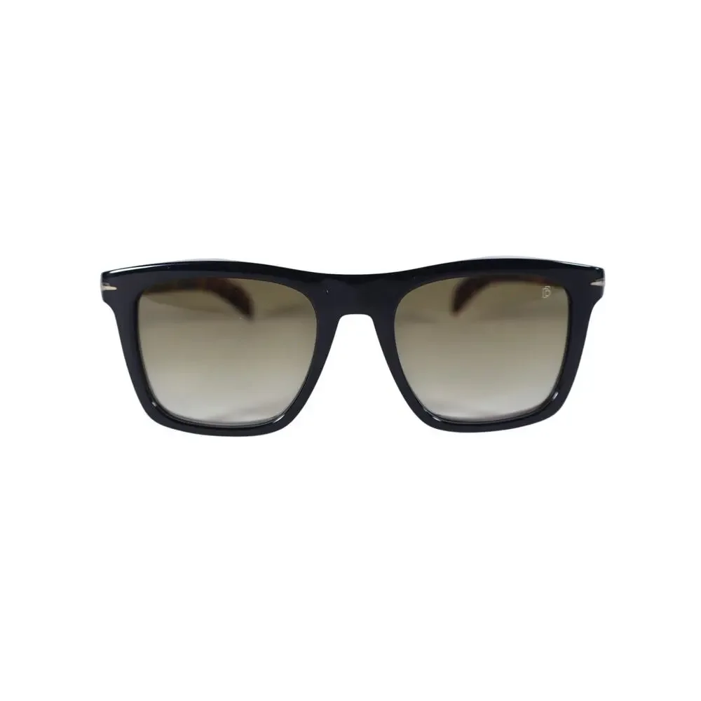 David Beckham Square Men's Designer Sunglasses - Black / Tortoise Arms - NWT